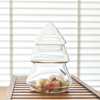 Festive Fir Tree Glass Jar, Holiday Decor Organizer