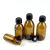 Classic-Style Syrup Dispenser, Transparent Brown Glass