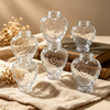 Heart Shape Glass Lampshade Cover 