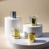 30 50 100ml Clear Round Glass Perfume Spray Bottles, Minimalist Refillable Empty Perfume Bottles With Silver Cap
