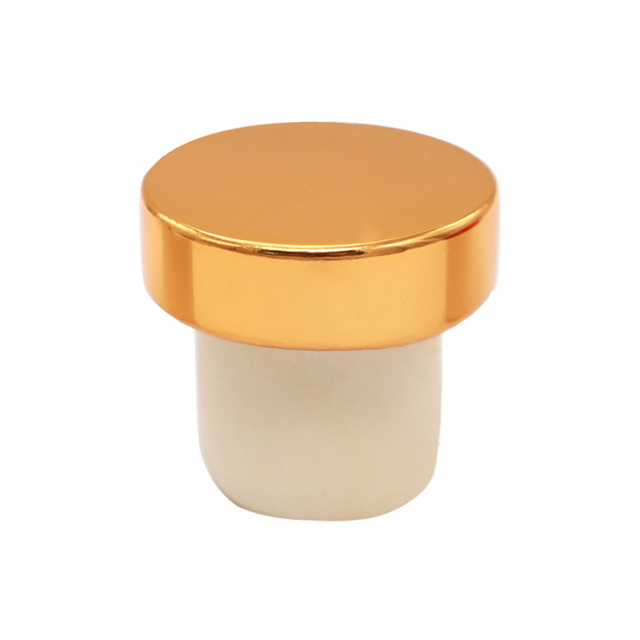 T-shaped Metal-topped Polymer Stopper – Universal Sealing Stopper for Fruit Wine And Red Wine Bottles