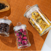 Glass Tea Storage Jar (Transparent Food Storage)