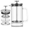 Double-walled Borosilicate Glass French Press, Suitable for Brewing Coffee And Tea.