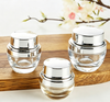 Round Transparent Glass Cream Jar