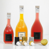 Premium Striped Glass Wine Bottle with Extended Neck