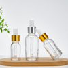 Essential oil dropper clear glass bottle