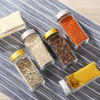 Transparent Glass Square Spice Jar, Pepper Jar