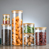 High-Borosilicate Glass Canister for Tea and Grains, Airtight Seal