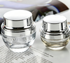 Round Transparent Glass Cream Jar