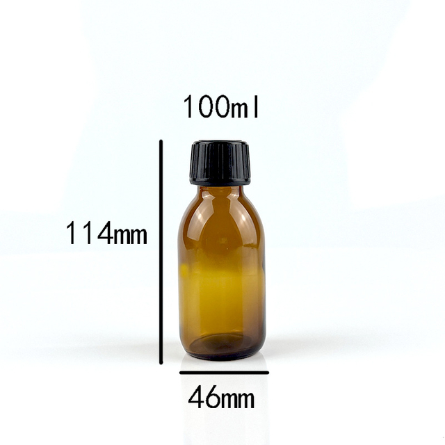 Classic-Style Syrup Dispenser, Transparent Brown Glass