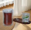 Half Moon Curved Double Wall Glass Cup without Handle