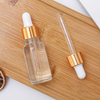 Essential oil dropper clear glass bottle