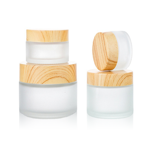 Wooden Lid Cream Jar