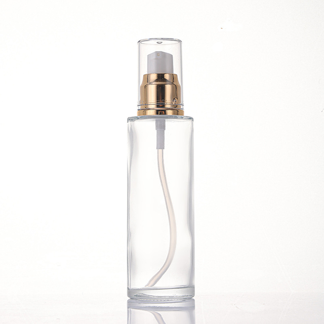 Transparent Lotion Bottle Cosmetic Glass Packaging