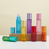 Colored glass rollerball bottles, 5ml and 10ml perfume dispensers