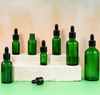 Green Dropper Essential Oil Glass Bottle