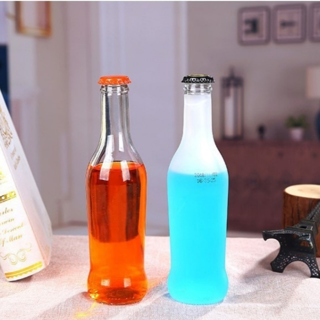 275ml Glass Liquor Bottle，Clear Glass Cocktail Bottle