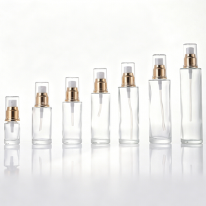 Transparent Lotion Bottle Cosmetic Glass Packaging