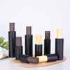 Black Frosted Emulsion Glass Bottle Cosmetic Packaging