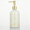 400ml Round Marble Pattern Glass Hand Wash Bottle