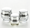 Round Transparent Glass Cream Jar