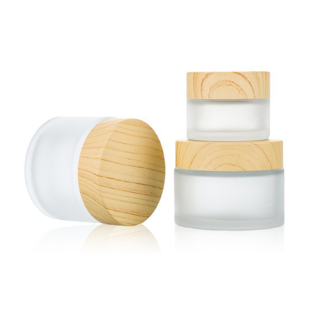 Wooden Lid Cream Jar