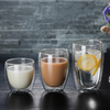 Double Wall Round Glass Cup without Handle Packaging
