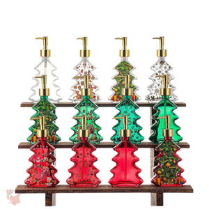 Christmas tree-shaped hand sanitizer pump bottle