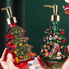 Christmas tree-shaped hand sanitizer pump bottle