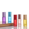 Colored glass rollerball bottles, 5ml and 10ml perfume dispensers
