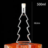 Holiday-Themed Glass Liquor Decanter, Christmas Tree Design