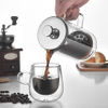 Double-walled Borosilicate Glass French Press, Suitable for Brewing Coffee And Tea.
