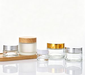 Premium Glass 30ml Skincare Cream Jar, UV Protective