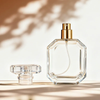 30 50 100ml Octagonal Crystal Glass Perfume Spray Bottles, Luxury Snap-On Refillable Empty Perfume Bottles With Crystal Cap