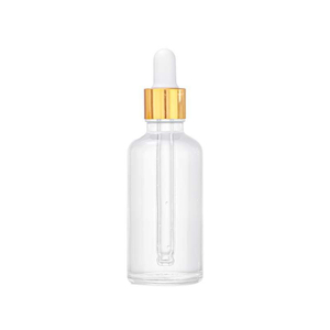 Essential oil dropper clear glass bottle
