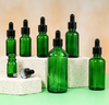Green Dropper Essential Oil Glass Bottle