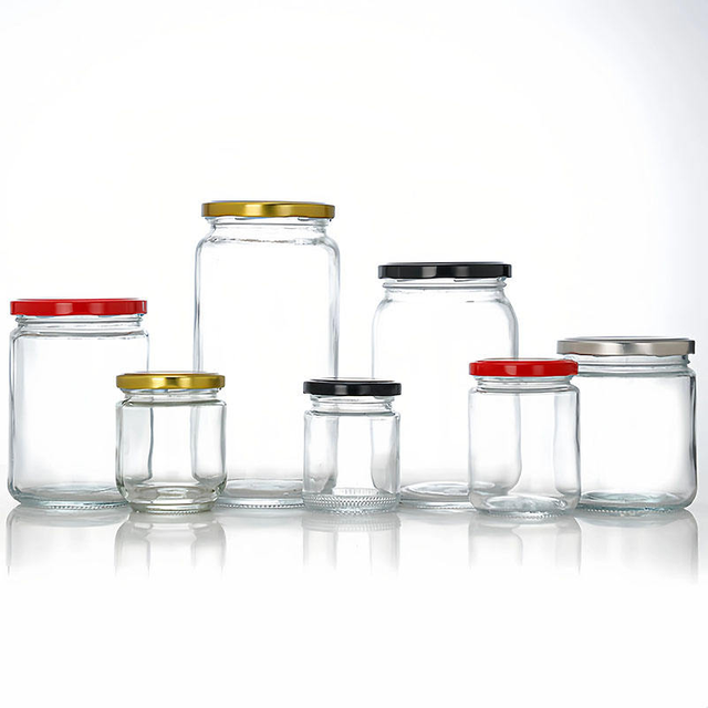 Round Honey Glass Jar