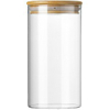 High-Borosilicate Glass Canister for Tea and Grains, Airtight Seal