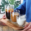 Double Wall Round Glass Cup without Handle Packaging