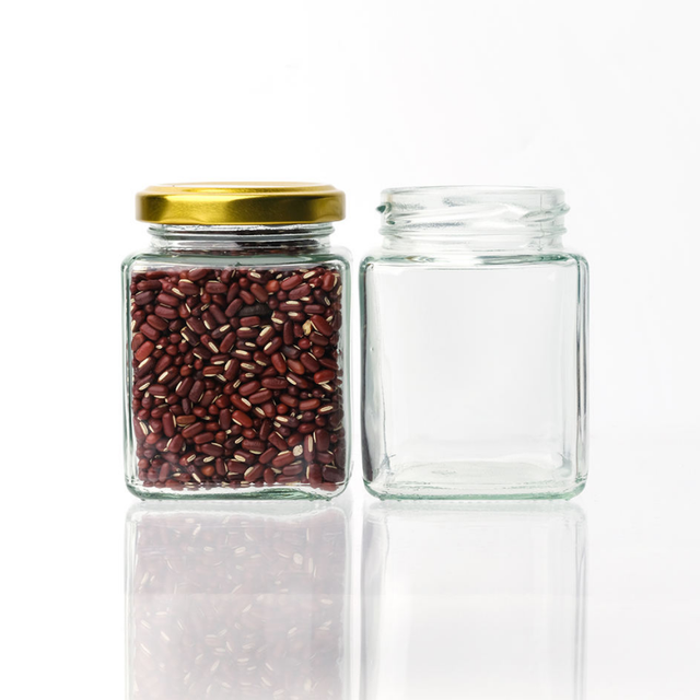 Square Glass Honey Jar Packaging