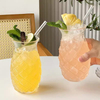 Elegant Pineapple Design Glass Beverage Cup