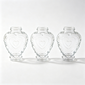 Heart Shape Glass Lampshade Cover 