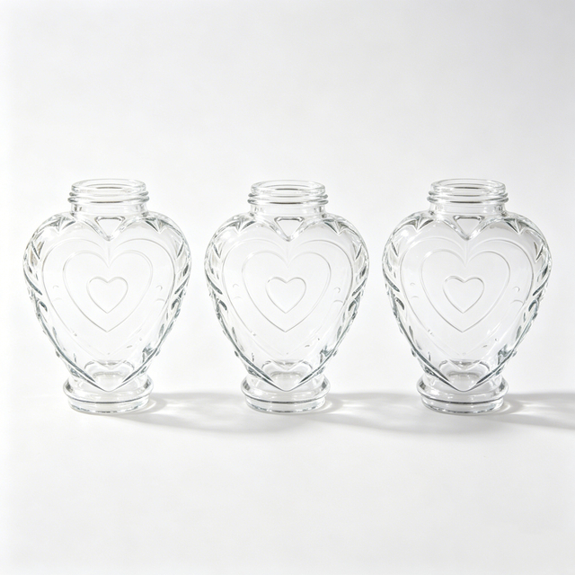 Heart Shape Glass Lampshade Cover 