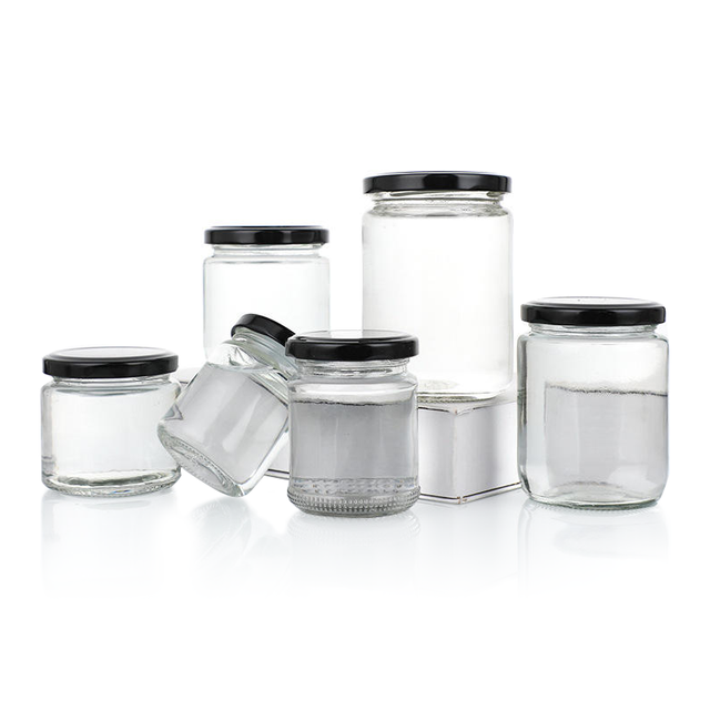 Round Honey Glass Jar