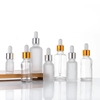 Essential oil dropper clear glass bottle
