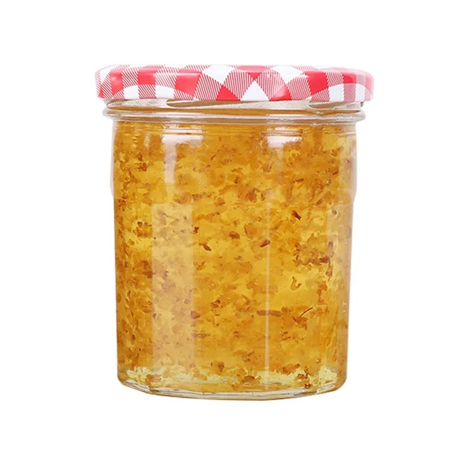 Trapezoid Glass Caviar Jar Packaging