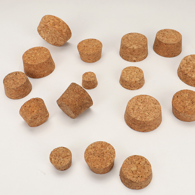 Round Top Wooden Cork Stopper for Wine Bottle Packaging